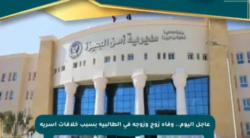 عاجل اليوم.. وفاة زوج وزوجة في الطالبية بسبب خلافات أسرية